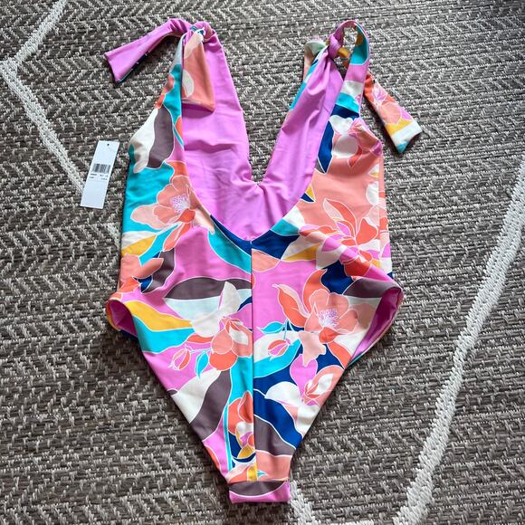 KIKIRIO Floral One Piece Sz L - Picture 5 of 5